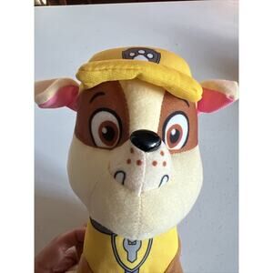 Spin Master Nickelodeon Jr 10" Paw Patrol Rubble Plush Dog Toy Stuffed